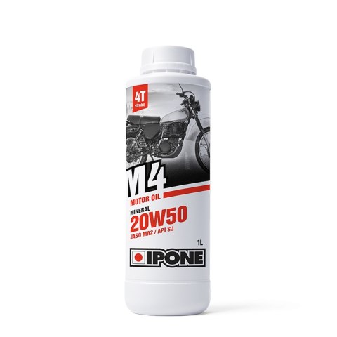 IPONE M4 20W50 OLEJ SILNIKOWY MINERALNY 1L (JASO MA2, API SJ) (AKC) (15)- WYPRZEDAŻ IPONE M4 20W50 OLEJ SILNIKOWY MINERALNY 1L (JASO MA2, API SJ) (AKC) (15)- WYPRZEDAŻ