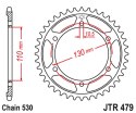 JT ZĘBATKA TYLNA 241 48 YAMAHA R6 '03-'10 (KONWERSJA NA 530) (24148JT) (ŁAŃC. 530) CZARNA