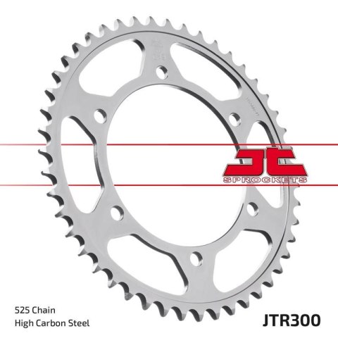 JT ZĘBATKA TYLNA 300 42 YAMAHA TDM 900 '02-'13 (30042JT) (ŁAŃC. 525) CZARNA JT ZĘBATKA TYLNA 300 42 YAMAHA TDM 900 '02-'13 (30042JT) (ŁAŃC. 525) CZARNA