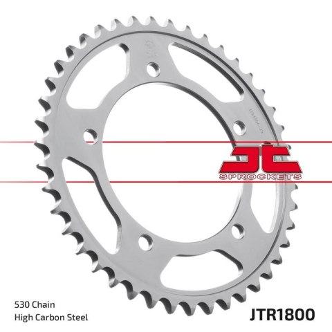 JT ZĘBATKA TYLNA 4409 42 SUZUKI GSF 1250 '06-'16, GSXR 1000/1300 (440942JT) (ŁAŃC. 530) KOLOR CZARNY JT ZĘBATKA TYLNA 4409 42 SUZUKI GSF 1250 '06-'16, GSXR 1000/1300 (440942JT) (ŁAŃC. 530) KOLOR CZARNY