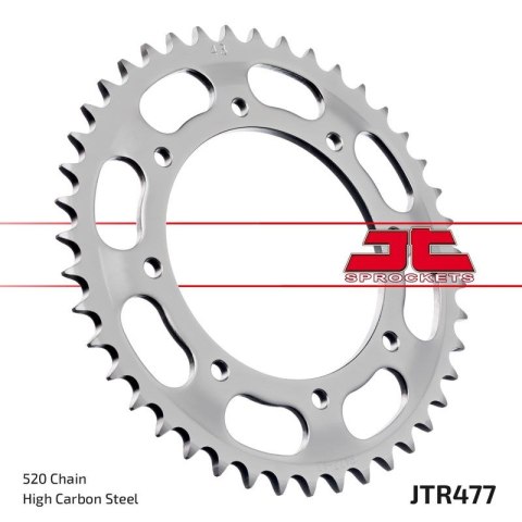 JT ZĘBATKA TYLNA 506 43 KAWASAKI KLR 600 '84-90' (50643JT) (ŁAŃC.520) JT ZĘBATKA TYLNA 506 43 KAWASAKI KLR 600 '84-90' (50643JT) (ŁAŃC.520)