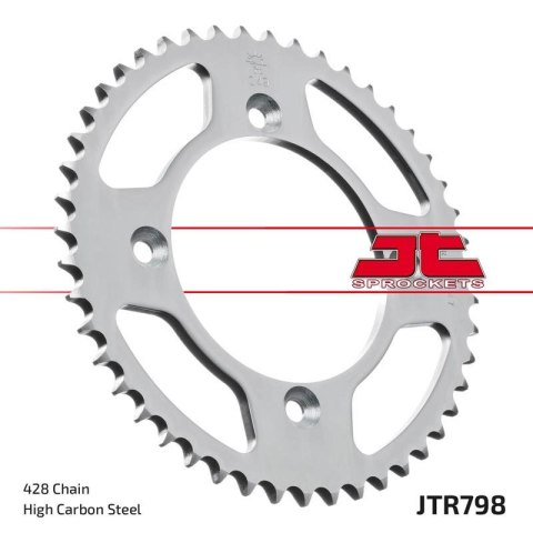 JT ZĘBATKA TYLNA 798 48 SUZUKI RM 80/85 '83-20, YAMAHA YZ 85 '02-20 (79848JT) (ŁAŃC. 428) KOLOR CZARNY JT ZĘBATKA TYLNA 798 48 SUZUKI RM 80/85 '83-20, YAMAHA YZ 85 '02-20 (79848JT) (ŁAŃC. 428) KOLOR CZARNY