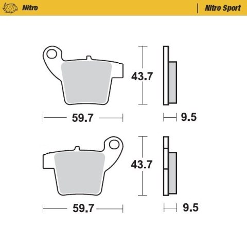 MOTO-MASTER KLOCKI HAMULCOWE NITRO RACING SINTER METAL SOFT: 22 (NITRO SPORT) DO ZACISKU MOTO-MASTER (210104) KTM SX 65 '20-, GA MOTO-MASTER KLOCKI HAMULCOWE NITRO RACING SINTER METAL SOFT: 22 (NITRO SPORT) DO ZACISKU MOTO-MASTER (210104) KTM SX 65 '20-, GA