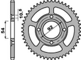 PBR ZĘBATKA TYLNA 4432 45 F YAMAHA TZR 50 RR / X-POWER '03-'09 (JTR1078.45) (ŁAŃC. 420) (STD.-2)