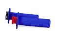 RACETECH (RTECH) MANETKI R20 LOCK-ON (22+25MM) KOLOR NIEBIESKI (HALF WAFFLE) + 8 ADAPTERÓW ROLGAZU
