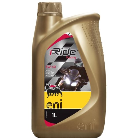 AGIP (ENI) OLEJ SILNIKOWY I-RIDE RACING 5W40 (1L) TOP SYNTH. AGIP (ENI) OLEJ SILNIKOWY I-RIDE RACING 5W40 (1L) TOP SYNTH.