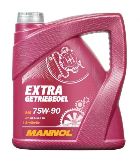 MANNOL EXTRA GETRIEBEOEL 75W90 API GL4/GL5 LS- OLEJ PRZEKŁADNIOWY SYNTETYCZNY 4L (75W-90) MANNOL EXTRA GETRIEBEOEL 75W90 API GL4/GL5 LS- OLEJ PRZEKŁADNIOWY SYNTETYCZNY 4L (75W-90)