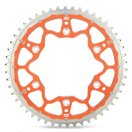 MOTO-MASTER ZĘBATKA TYLNA DUAL RING (STALOWO-ALUMINIOWA) 4486 49 (448649) KTM SX 85 '04-'24, 105 XC '07-'11 KOLOR POMARAŃCZOWY (