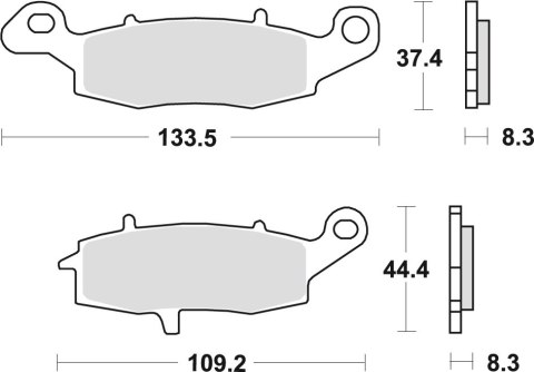 TRW ZF KLOCKI HAMULCOWE KH231 ORGANIC KAWASAKI ER6 06-16, VERSYS 650 07-14, Z 750, 04-06, ZR7 99-04, W 800 '11-, GPZ 1100 95-98, TRW ZF KLOCKI HAMULCOWE KH231 ORGANIC KAWASAKI ER6 06-16, VERSYS 650 07-14, Z 750, 04-06, ZR7 99-04, W 800 '11-, GPZ 1100 95-98,