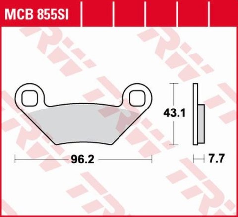 TRW ZF KLOCKI HAMULCOWE KH475 SINTER OFFROAD POLARIS SPORTSMAN 500 08-, SPORTSMAN 850 15-, FOREST / SCRAMBLER 1000 15-, PRZÓD/TY TRW ZF KLOCKI HAMULCOWE KH475 SINTER OFFROAD POLARIS SPORTSMAN 500 08-, SPORTSMAN 850 15-, FOREST / SCRAMBLER 1000 15-, PRZÓD/TY
