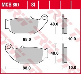 TRW ZF KLOCKI HAMULCOWE KH629 SINTER HONDA CB 125 R / 300 R 18-, CRF 250 L 13-17, SUZUKI GSX-R / S 18-, TYŁ