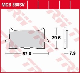 TRW ZF KLOCKI HAMULCOWE KH679 SINTER STREET HONDA CRF 1000 L AFRICA TWIN 15-19, X-ADV 750 17-19, CB 125 / 300 R 18-19, PRZÓD
