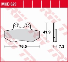 TRW ZF KLOCKI HAMULCOWE KH256 ORGANIC APRILIA RX 50 '91-'94, RED ROSE 125 '90-'95, BETA RR 50 '99-'06, RIEJU MRX/SMX 50/125 '02-