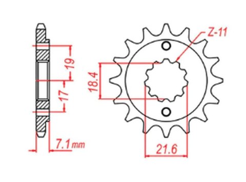 MTX PARTS ZĘBATKA PRZEDNIA 2067 14 HONDA CRF 250L '13-'15 (JTF1321.14) (MOŻNA STOSOWAĆ JAKO 2506 14 ORAZ 2261 14) (ŁAŃC. 520) MTX PARTS ZĘBATKA PRZEDNIA 2067 14 HONDA CRF 250L '13-'15 (JTF1321.14) (MOŻNA STOSOWAĆ JAKO 2506 14 ORAZ 2261 14) (ŁAŃC. 520)