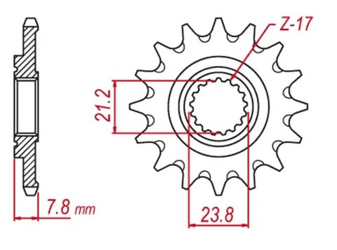 MTX PARTS ZĘBATKA PRZEDNIA HORNET 2320 13 HONDA CRF 250R '18-'23 SAMOOCZYSZCZAJĄCA (JTF1344.13SC) (ŁAŃC. 520) MTX PARTS ZĘBATKA PRZEDNIA HORNET 2320 13 HONDA CRF 250R '18-'23 SAMOOCZYSZCZAJĄCA (JTF1344.13SC) (ŁAŃC. 520)