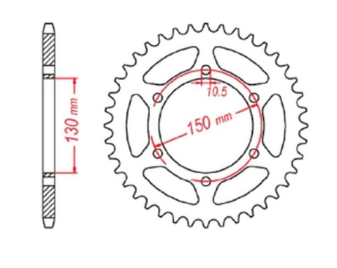MTX PARTS ZĘBATKA TYLNA 236 46 HONDA NX 650 '95-'01, YAMAHA XJ 6 '09-'15 (JTR305.46)* (ŁAŃC. 520) - PATRZ RÓWNIEŻ 430946 (JTR245 MTX PARTS ZĘBATKA TYLNA 236 46 HONDA NX 650 '95-'01, YAMAHA XJ 6 '09-'15 (JTR305.46)* (ŁAŃC. 520) - PATRZ RÓWNIEŻ 430946 (JTR245