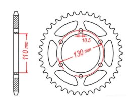 MTX PARTS ZĘBATKA TYLNA 504 41 KAWASAKI GPZ 500S 94-05 (JTR486.41) (ŁAŃC. 520)