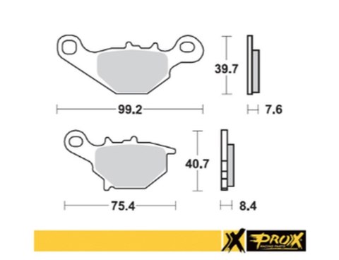 PROX KLOCKI HAMULCOWE KH230 SINTER KAWASAKI KMX 125 '99-'03, SUZUKI RM 80/85 '96-'04 PRZÓD PROX KLOCKI HAMULCOWE KH230 SINTER KAWASAKI KMX 125 '99-'03, SUZUKI RM 80/85 '96-'04 PRZÓD