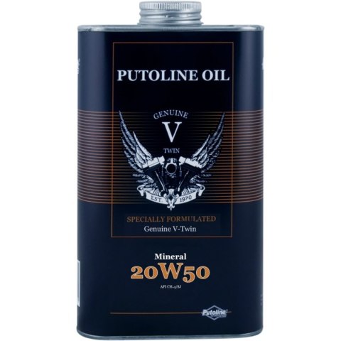 PUTOLINE OLEJ SILNIKOWY 1 L GENUINE V-TWIN MINERALl 20W50 1L (AKC) PUTOLINE OLEJ SILNIKOWY 1 L GENUINE V-TWIN MINERALl 20W50 1L (AKC)