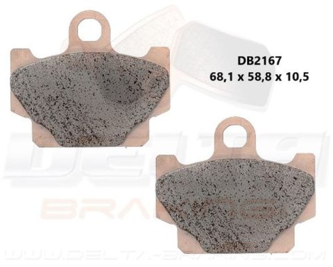 DELTA BRAKING KLOCKI HAMULCOWE PRZÓD KH81 - ZASTĘPUJĄ DB2167MX-D I DB2167QD-D YAMAHA XV 250 VIRAGO '89-'94, SR 125 92-'96, SR 25 DELTA BRAKING KLOCKI HAMULCOWE PRZÓD KH81 - ZASTĘPUJĄ DB2167MX-D I DB2167QD-D YAMAHA XV 250 VIRAGO '89-'94, SR 125 92-'96, SR 25