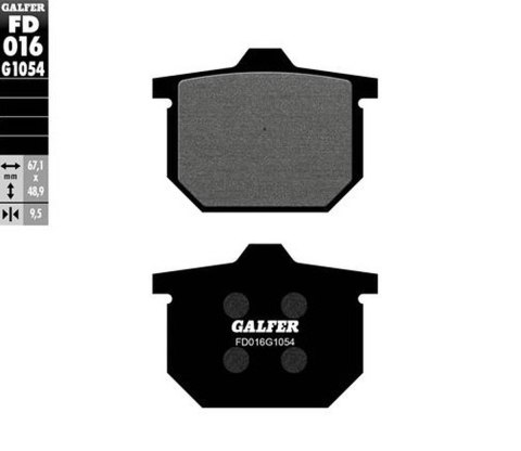 GALFER KLOCKI HAMULCOWE KH029 PÓŁMETALICZNE GALFER KLOCKI HAMULCOWE KH029 PÓŁMETALICZNE