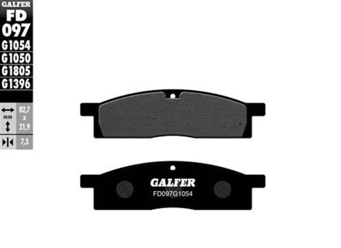 GALFER KLOCKI HAMULCOWE KH119 PÓŁMETALICZNE GALFER KLOCKI HAMULCOWE KH119 PÓŁMETALICZNE