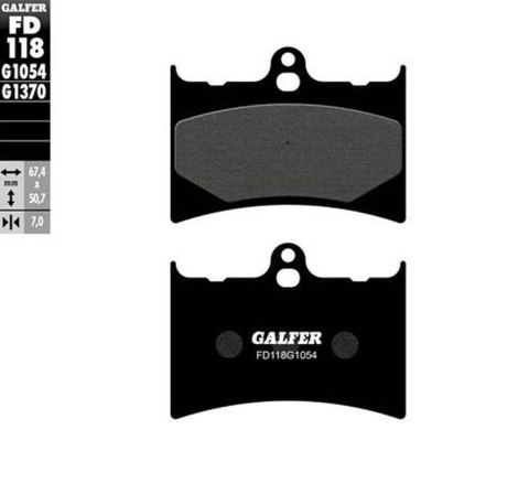 GALFER KLOCKI HAMULCOWE KH126 PÓŁMETALICZNE GALFER KLOCKI HAMULCOWE KH126 PÓŁMETALICZNE