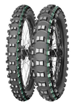 MITAS OPONA 110/100-18 TERRA FORCE-EX SM SUPER LIGHT (TECHNICAL ENDURO) (ZIELONY PASEK) 64R TYŁ TT DOT 03-25/2024 (zamiennik : 7