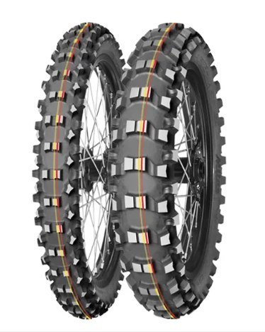 MITAS OPONA 70/100-10 TERRA FORCE-MX SM 41J (CZERWONO-ŻÓŁTY PASEK) TT TYŁ DOT 2023 (DOT:TXDT/PXDT/JPDT) (460062) (ZAMIENNIK:7000