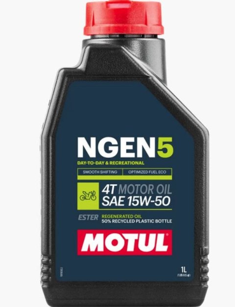MOTUL OLEJ SILNIK NGEN 5 15W50 4T 1L PÓŁSYNTETYK MOTUL OLEJ SILNIK NGEN 5 15W50 4T 1L PÓŁSYNTETYK