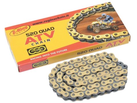 REGINA ŁAŃCUCH NAPĘDOWY 520QUAD (94 OGNIW) Z-RING ATV DO 500 CCM ZŁOTY (135QUAD/1008)