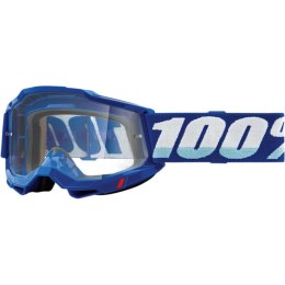 100 PROCENT GOGLE ACCURI 2 BLUE - CLEAR LENS - KOLOR NIEBIESKI/BIAŁY SZYBKA PRZEŹROCZYSTA STARY KOD: 50221-101-02