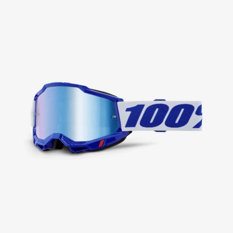 100 PROCENT GOGLE ACCURI 2 BLUE - MIRROR BLUE LENS - KOLOR NIEBIESKI/BIAŁY SZYBKA NIEBIESKIE LUSTRO 100 PROCENT GOGLE ACCURI 2 BLUE - MIRROR BLUE LENS - KOLOR NIEBIESKI/BIAŁY SZYBKA NIEBIESKIE LUSTRO