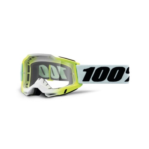 100 PROCENT GOGLE ACCURI 2 DUNDER - CLEAR LENS - KOLOR BIAŁY/CZARNY/ZIELONY SZYBKA PRZEŹROCZYSTA 100 PROCENT GOGLE ACCURI 2 DUNDER - CLEAR LENS - KOLOR BIAŁY/CZARNY/ZIELONY SZYBKA PRZEŹROCZYSTA