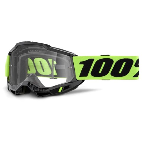 100 PROCENT GOGLE ACCURI 2 ENDURO MOTO YELLOW - DUAL CLEAR LENS - KOLOR CZARNY/ŻÓŁTY FLUO SZYBKA PODWÓJNA PRZEŹROCZYSTA 100 PROCENT GOGLE ACCURI 2 ENDURO MOTO YELLOW - DUAL CLEAR LENS - KOLOR CZARNY/ŻÓŁTY FLUO SZYBKA PODWÓJNA PRZEŹROCZYSTA