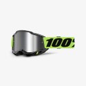 100 PROCENT GOGLE ACCURI 2 NEON YELLOW - MIRROR SILVER LENS KOLOR ŻÓŁTY FLUO/CZARNY SZYBA SREBRNE LUSTRO