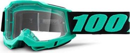 100 PROCENT GOGLE ACCURI 2 TOKYO - CLEAR LENS - KOLOR SELEDYNOWY/CZARNY SZYBKA PRZEŹROCZYSTA