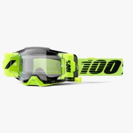 100 PROCENT GOGLE ARMEGA FORECAST ROLL-OFF NEON YELLOW - KOLOR ŻÓŁTY FLUO / CZARNY SZYBKA PRZEŹROCZYSTA