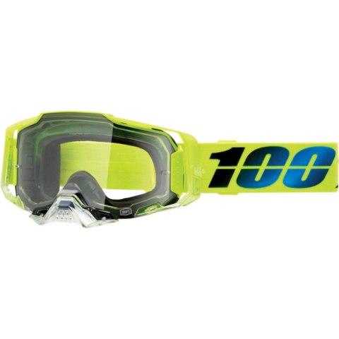 100 PROCENT GOGLE ARMEGA KOROPI - CLEAR LENS - KOLOR ZIELONY/NIEBIESKI SZYBA PRZEŻROCZYSTA
