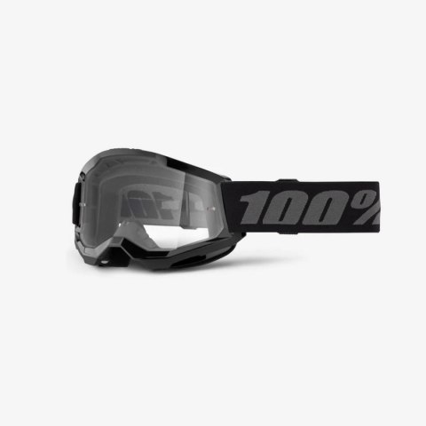 100 PROCENT GOGLE STRATA 2 YOUTH JUNIOR BLACK - CLEAR LENS - KOLOR CZARNY/SZARY SZYBA PRZEŹROCZYSTA 100 PROCENT GOGLE STRATA 2 YOUTH JUNIOR BLACK - CLEAR LENS - KOLOR CZARNY/SZARY SZYBA PRZEŹROCZYSTA