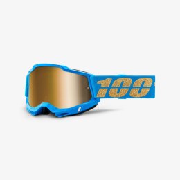 100 PROCENT WYPRZEDAŻ GOGLE ACCURI 2 WATERLOO - TRUE GOLD LENS - KOLOR NIEBIESKI/ZŁOTY SZYBKA ZŁOTE LUSTRO
