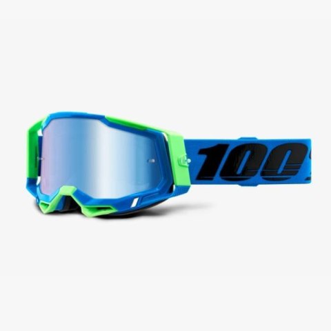100 PROCENT WYPRZEDAŻ GOGLE RACECRAFT 2 FREMONT - MIRROR BLUE LENS - KOLOR NIEBIESKI/ZIELONY SZYBKA NIEBIESKIE LUSTRO