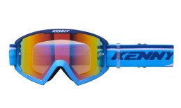 KENNY RACING GOGLE MODEL TRACK+ KID / JUNIOR / DZIECIĘCE NAVY BLUE - RED LENS - KOLOR NIEBIESKI SZYBKA CZERWONE LUSTRO