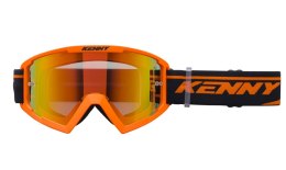 KENNY RACING GOGLE MODEL TRACK+ KID / JUNIOR / DZIECIĘCE ORANGE - RED LENS - KOLOR POMARAŃCZOWY/CZARNY SZYBKA CZERWONE LUSTRO