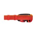 LEATT GOGLE ROWEROWE VELOCITY 4.0 GOGGLE X-FLOW MTB IRIZ RED 26% KOLOR CZERWONY/POMARAŃCZOWY SZYBKA MULTICOLOR LUSTRO