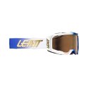 LEATT GOGLE ROWEROWE VELOCITY 5.0 MTB IRIZ GOGGLE ULTRABLUE BRONZE 68% - KOLOR BIAŁY/GRANATOWY SZYBKA LUSTRZANA BRĄZOWA