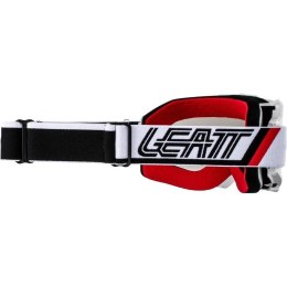 LEATT GOGLE VELOCITY 4.5 IRIZ WHITE SILVER 50% - KOLOR BIAŁY/CZARNY/CZERWONY SZYBKA SREBRNA LUSTRO
