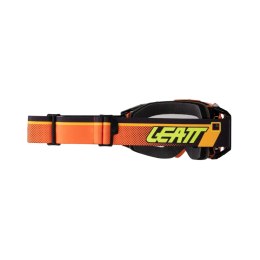 LEATT GOGLE VELOCITY 5.5 CITRUS LIGHT GREY 58% - KOLOR POMARAŃCZOWY/CZARNY SZYBKA PRZYDYMIANA