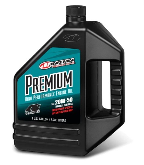 MAXIMA RACING OILS OLEJ SILNIKOWY MINERALNY PREMIUM 20W50 3.785 LITRY (4) (AKC) MAXIMA RACING OILS OLEJ SILNIKOWY MINERALNY PREMIUM 20W50 3.785 LITRY (4) (AKC)