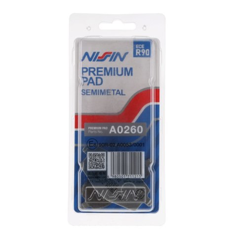 NISSIN 2024/10 KLOCKI HAMULCOWE KH101 PREMIUM SEMI-METALLIC (SPIEK METALICZNY) (ECE R90) (MADE IN JAPAN) (2P-229NS) NISSIN 2024/10 KLOCKI HAMULCOWE KH101 PREMIUM SEMI-METALLIC (SPIEK METALICZNY) (ECE R90) (MADE IN JAPAN) (2P-229NS)
